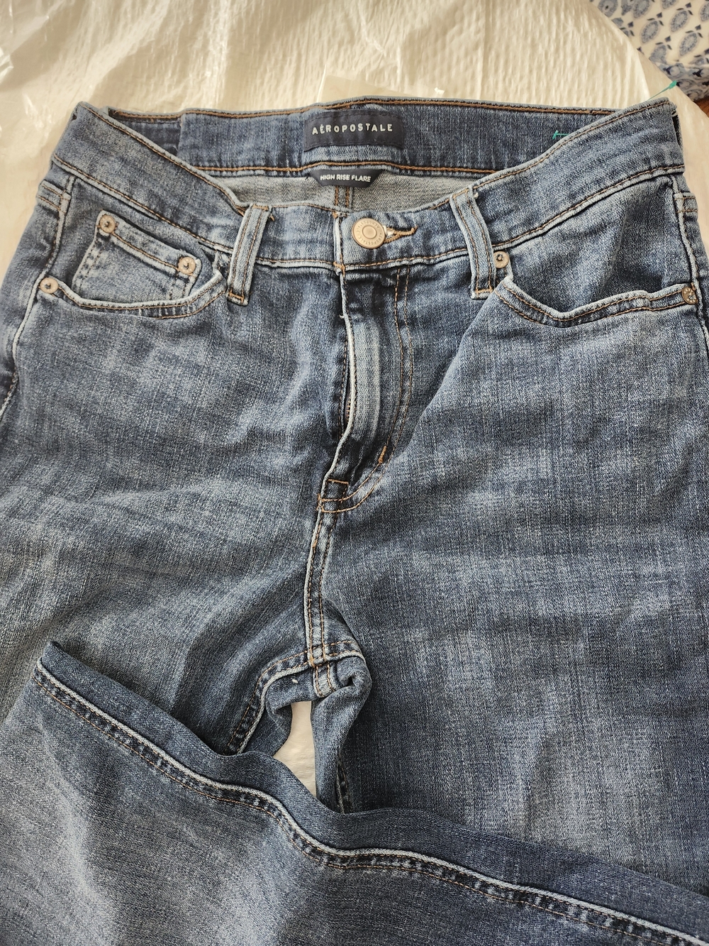 Aeropostale Women's Boot Cut Jeans - Medium Blue Denim